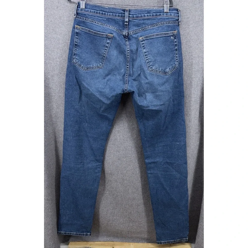 Rag & Bone Fit 2 Slim Jeans 33x32 Medium Indigo Wash med21F1223lcid